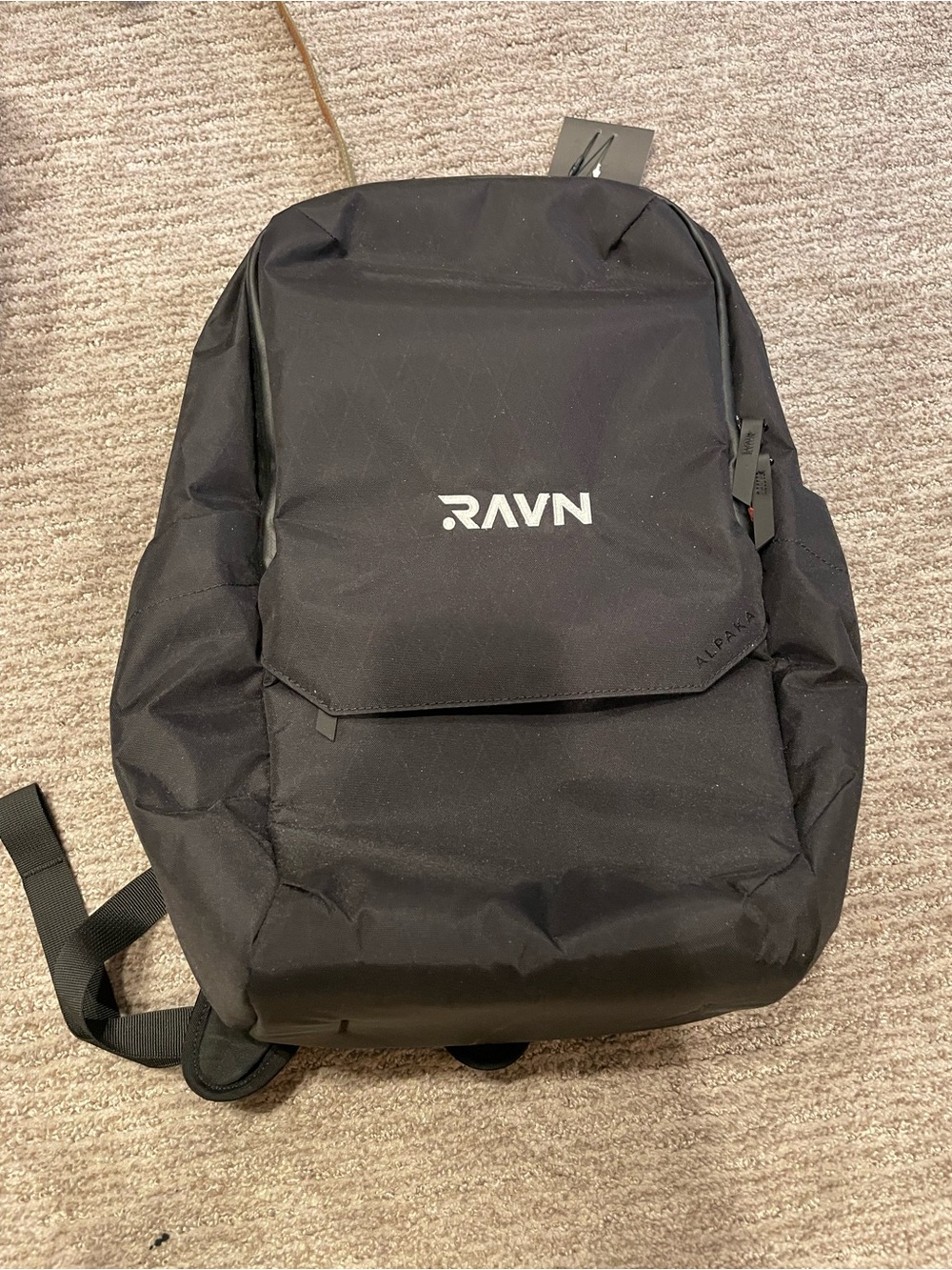 Black Men's Backpack - Streamlined Daily Carry Alpaka elements pro